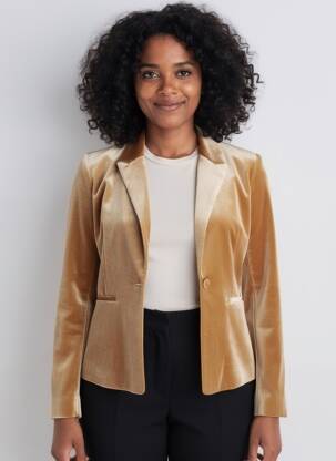 Blazer coupe cintrée marron MOLLY BRACKEN femme