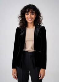 Blazer coupe cintrée noir MOLLY BRACKEN femme