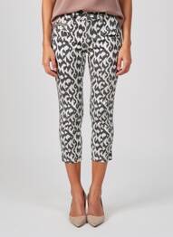 Pantalon 7/8 stretch taille normale noir FREEMAN T.PORTER femme