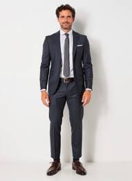Costume de ville poches bleu IZAC homme