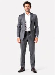 Costume de ville coupe costume gris IZAC homme