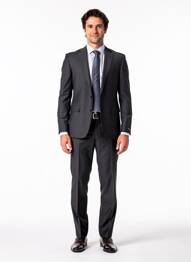 Costume de ville finition intérieure doublure satiné gris DIGEL homme