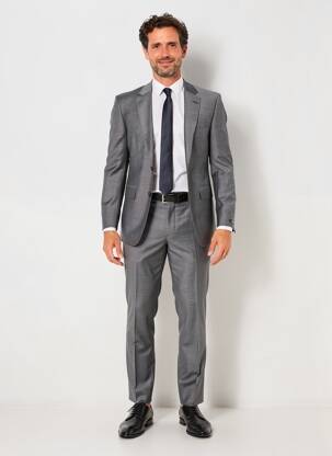 Costume de ville finition intérieure doublure satiné gris DIGEL homme