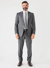 Costume de ville finition intérieure doublure satiné gris DIGEL homme