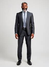 Costume de ville manches longues bleu THOMAS GOODWIN homme