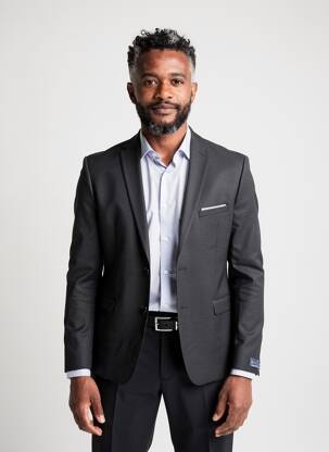 Blazer finition intérieure doublée noir KAMAO homme