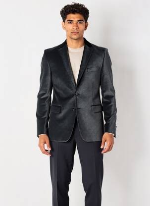 Blazer finition intérieure doublée noir NINO LORETTI homme