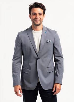 Blazer tissage chiné bleu CALAMAR homme