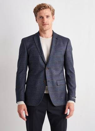 Blazer tissage chiné bleu DIGEL homme