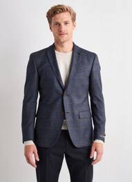 Blazer tissage chiné bleu DIGEL homme
