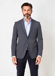 Blazer coupe cintrée gris THOMAS GOODWIN homme