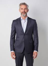 Blazer coupe cintrée bleu NINO LORETTI homme