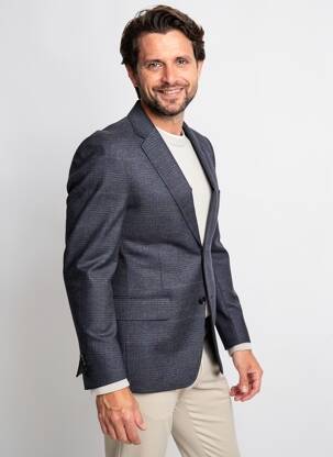 Blazer coupe cintrée gris NINO LORETTI homme