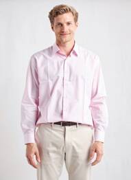 Chemise manches longues coupe droite rose DARIO BELTRAN homme