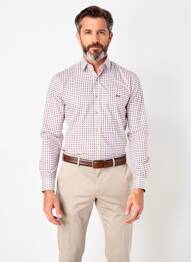 Chemise manches longues imprimé fantaisie blanc DARIO BELTRAN homme