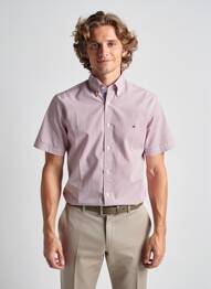 Chemise manches courtes imprimé fantaisie rouge TOMMY HILFIGER homme