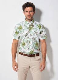 Chemise manches courtes imprimé fantaisie vert DARIO BELTRAN homme