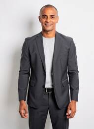 Blazer tissage chiné gris IZAC homme