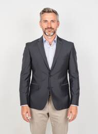 Blazer tissage chiné gris THOMAS GOODWIN homme
