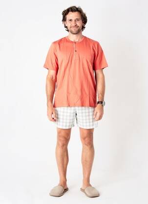 Pyjama bas short orange EMINENCE homme
