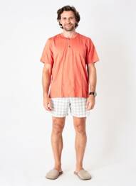 Pyjama bas short orange EMINENCE homme
