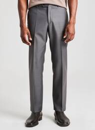 Pantalon droit tissage chiné taille normale gris PRE END homme