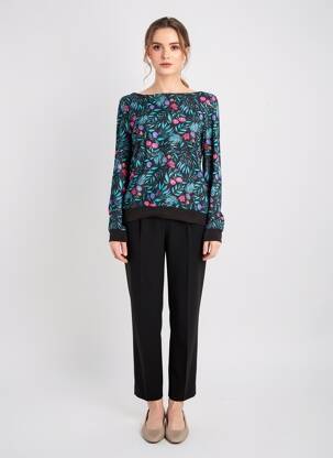 Top manches longues bleu LA FIANCÉE femme