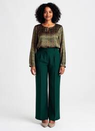 Blouse imprimé fantaisie manches longues jaune LA FIANCÉE femme