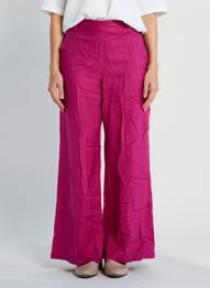 Pantalon large tissage popeline taille normale violet LA FIANCÉE femme