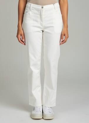Pantalon droit stretch taille normale blanc BETTY BARCLAY femme