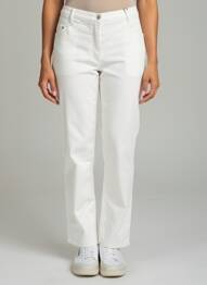 Pantalon droit stretch taille normale blanc BETTY BARCLAY femme