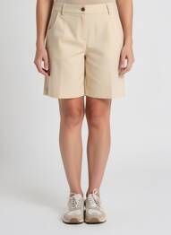 Bermuda coupe droite taille normale beige LA FIANCÉE femme