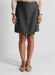 Jupe courte doublure gris C'EST BEAU LA VIE femme