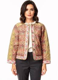 Veste casual col rond beige C'EST BEAU LA VIE femme