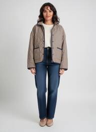 Veste casual coupe droite bleu C'EST BEAU LA VIE femme