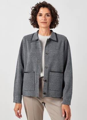 Veste casual poches gris JULIE GUERLANDE femme