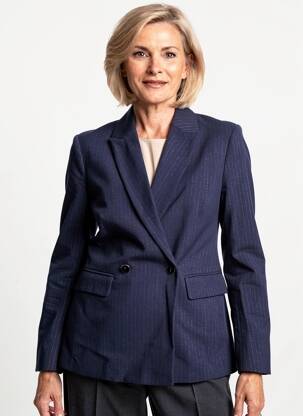 Blazer poches bleu JULIE GUERLANDE femme