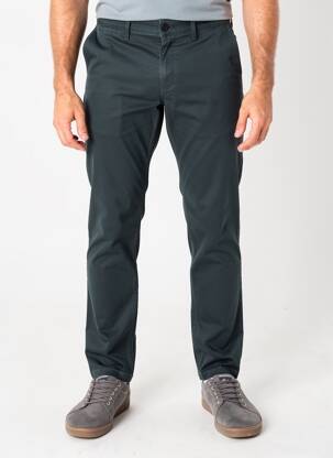 Pantalon chino tissage popeline taille normale vert CAMBRIDGE homme