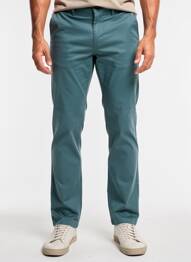 Pantalon chino tissage popeline taille normale vert CAMBRIDGE homme