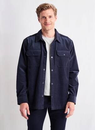 Veste casual coupe droite bleu CAMBRIDGE homme