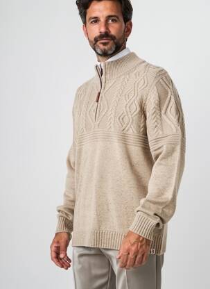 Gilet manches longues manches longues beige CAMBRIDGE homme