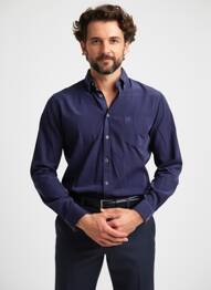 Chemise manches longues poches bleu CAMBRIDGE homme