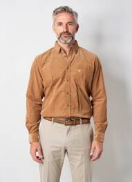 Chemise manches longues poches beige CAMBRIDGE homme
