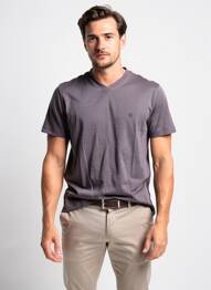 T-shirt coupe cintrée manches courtes gris CAMBRIDGE homme