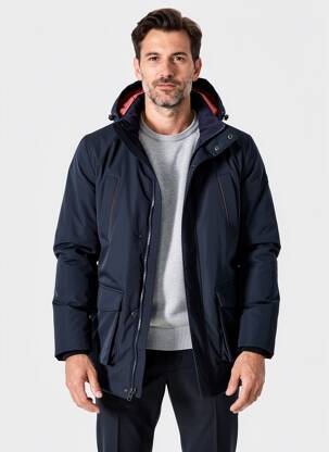Doudoune poches a capuche noir CAMBRIDGE homme