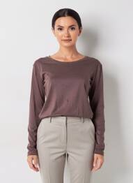 T-shirt manches longues manches longues marron C'EST BEAU LA VIE femme