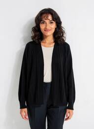 Gilet manches longues stretch noir C'EST BEAU LA VIE femme