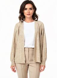 Gilet manches longues stretch beige C'EST BEAU LA VIE femme