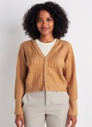 Gilet manches longues stretch orange C'EST BEAU LA VIE femme