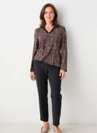 T-shirt manches longues manches longues noir JULIE GUERLANDE femme